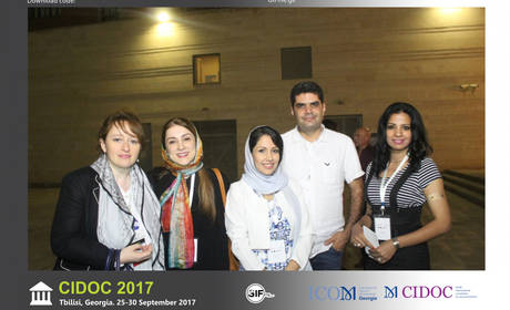 CIDOC 2017 conference attendees (L to R: Lana Karaia, Goli Sabahi, Ameeza Zarrin)